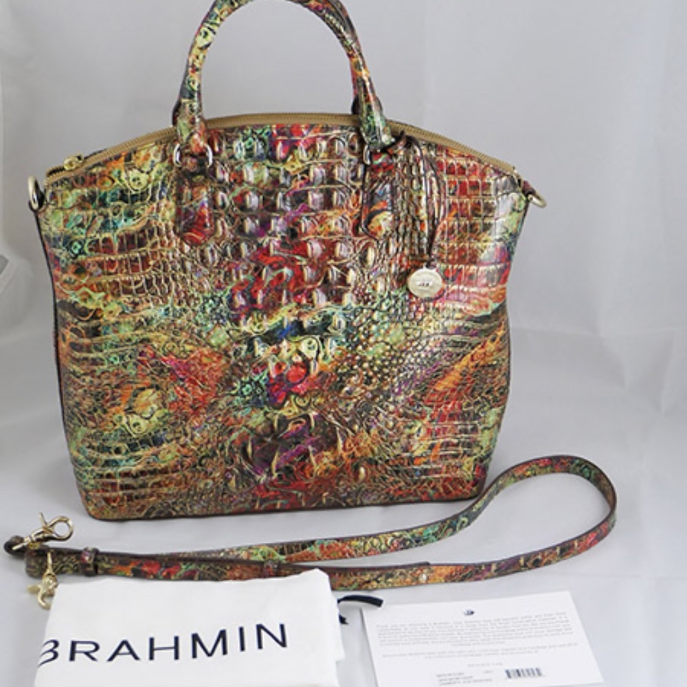 Brahmin Large Duxbury Satchel in Ammolite